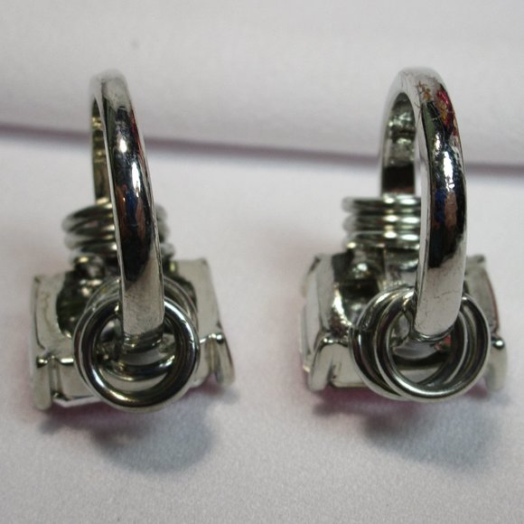 Set of 2 Pink and Silver Fidget Rings - Picture 5 of 9